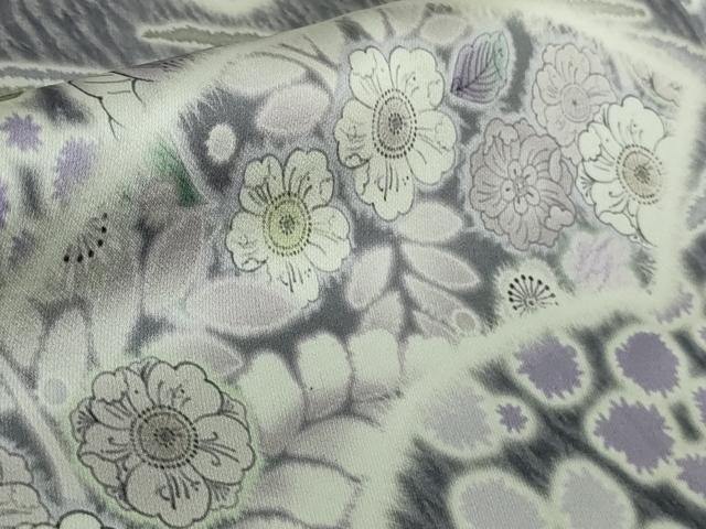 平和屋着物●極上　訪問着　辻が花　地紙　暈し染め　ロング丈　逸品　新品　DZAB4933kh6