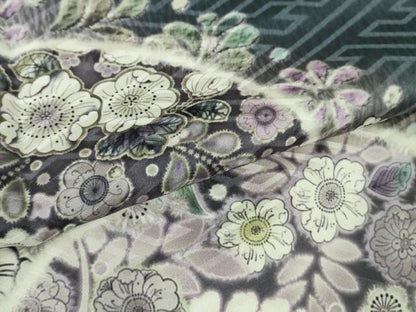 平和屋着物●極上　訪問着　辻が花　地紙　暈し染め　ロング丈　逸品　新品　DZAB4934kh6
