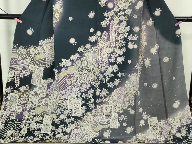 平和屋着物●極上　訪問着　辻が花　破れ色紙重ね　暈し染め　ロング丈　逸品　新品　DZAB4935kh6