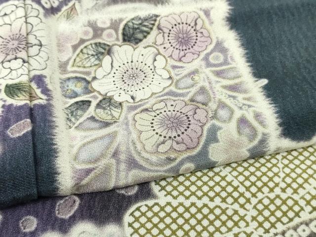 平和屋着物●極上　訪問着　辻が花　破れ色紙重ね　暈し染め　ロング丈　逸品　新品　DZAB4935kh6