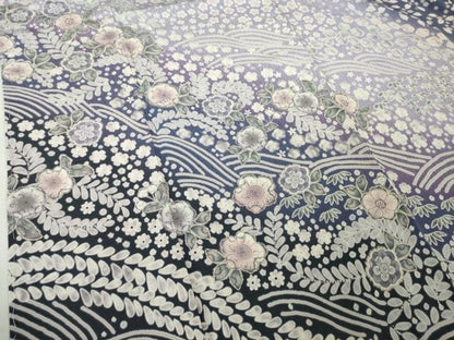平和屋着物●極上　訪問着　辻が花　立波　暈し染め　ロング丈　逸品　新品　DZAB4937kh6