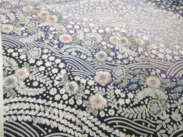 平和屋着物●極上　訪問着　辻が花　立波　暈し染め　ロング丈　逸品　新品　DZAB4937kh6