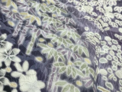 平和屋着物●極上　訪問着　立波花笹文　飛鶴地紋　暈し染め　ロング丈　逸品　新品　DZAB4938kh6