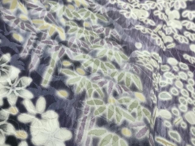 平和屋着物●極上　訪問着　立波花笹文　飛鶴地紋　暈し染め　ロング丈　逸品　新品　DZAB4938kh6