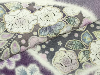 平和屋着物●極上　訪問着　辻が花　地紙　暈し染め　ロング丈　逸品　新品　DZAB4939kh6