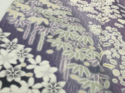 平和屋着物●極上　訪問着　立波笹花文　暈し染め　ロング丈　逸品　新品　DZAB4940kh6