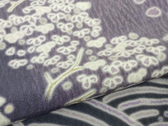 平和屋着物●極上　訪問着　立波笹花文　暈し染め　ロング丈　逸品　新品　DZAB4940kh6