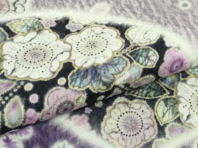 平和屋着物●極上　訪問着　辻が花　地紙　暈し染め　ロング丈　逸品　新品　DZAB4942kh6