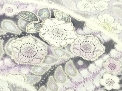 平和屋着物●極上　訪問着　辻が花　雪輪　地紙　暈し染め　ロング丈　逸品　新品　DZAB4944kh6