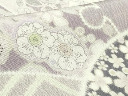 平和屋着物●極上　訪問着　辻が花　雪輪　地紙　暈し染め　ロング丈　逸品　新品　DZAB4944kh6