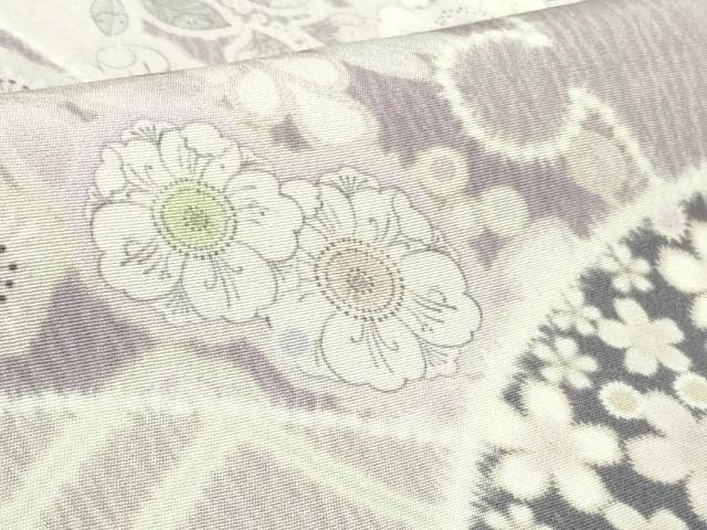 平和屋着物●極上　訪問着　辻が花　雪輪　地紙　暈し染め　ロング丈　逸品　新品　DZAB4944kh6