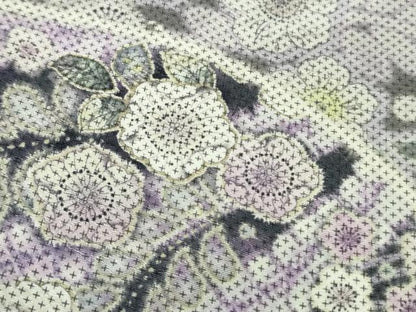 平和屋着物●極上　訪問着　辻が花　雪輪　地紙　暈し染め　ロング丈　逸品　新品　DZAB4945kh6