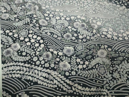 平和屋着物●極上　訪問着　辻が花　立波花文　暈し染め　ロング丈　逸品　新品　DZAB4947kh6
