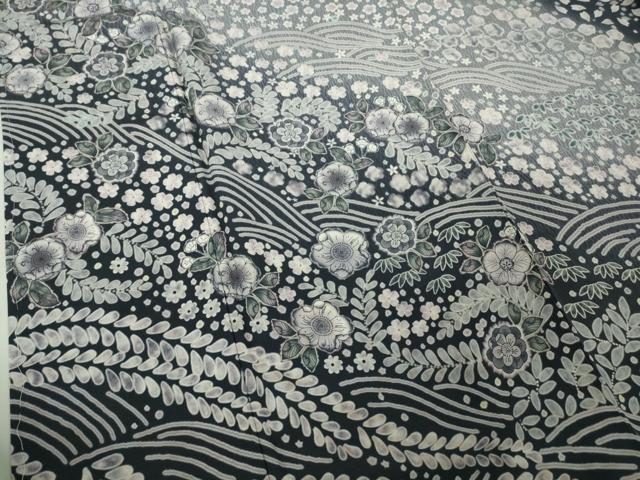平和屋着物●極上　訪問着　辻が花　立波花文　暈し染め　ロング丈　逸品　新品　DZAB4947kh6