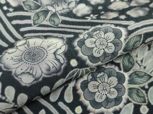 平和屋着物●極上　訪問着　辻が花　立波花文　暈し染め　ロング丈　逸品　新品　DZAB4947kh6