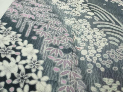 平和屋着物●極上　訪問着　立波笹花文　暈し染め　ロング丈　逸品　新品　DZAB4948kh6