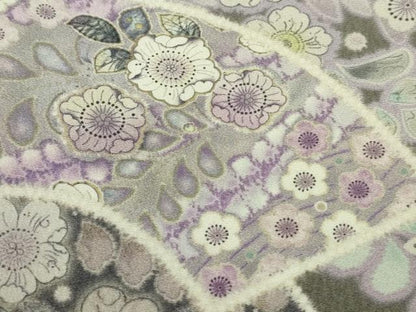 平和屋着物●極上　訪問着　辻が花　雪輪　地紙　暈し染め　ロング丈　逸品　新品　DZAB4949kh6