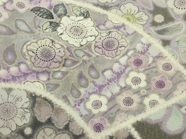 平和屋着物●極上　訪問着　辻が花　雪輪　地紙　暈し染め　ロング丈　逸品　新品　DZAB4949kh6