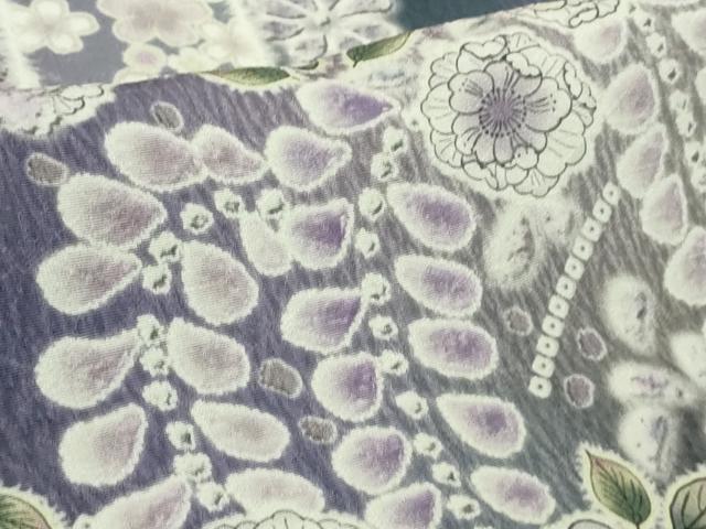 平和屋着物●極上　訪問着　辻が花　破れ色紙重ね　暈し染め　ロング丈　逸品　新品　DZAB4951kh6