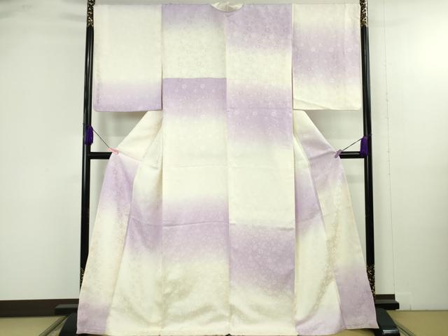 平和屋本店●極上　小紋　草花地紋　暈し染め　逸品　DZAB4952kh6