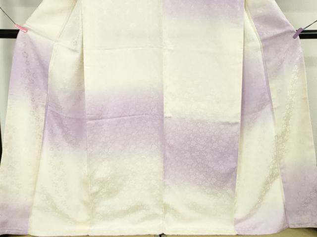 平和屋本店●極上　小紋　草花地紋　暈し染め　逸品　DZAB4952kh6