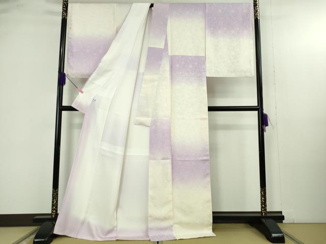 平和屋本店●極上　小紋　草花地紋　暈し染め　逸品　DZAB4952kh6