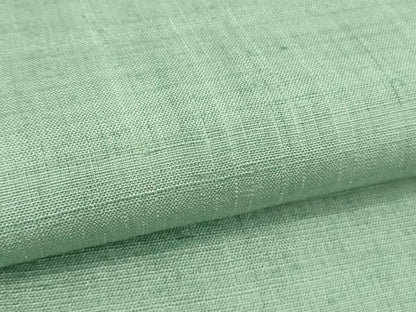 平和屋本店●極上　染司よしおか　五代目　吉岡幸雄　紬　色無地　青磁鼠色　逸品　未使用　DZAB4953kh6