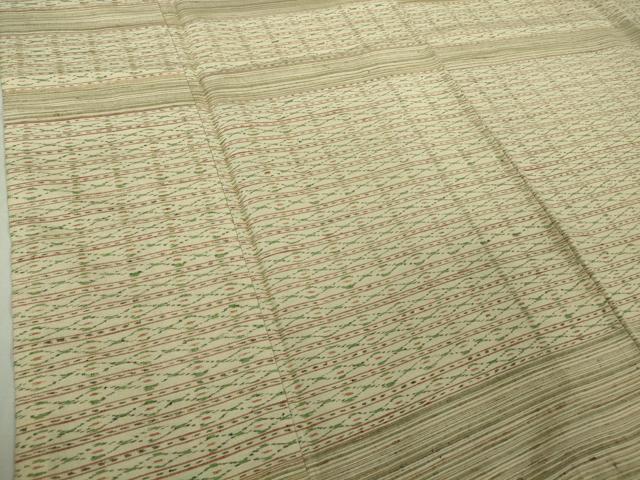 平和屋本店●希少　人間国宝　志村ふくみ　紬　草木染　横段文　共箱付き　逸品　DZAB4956kh6