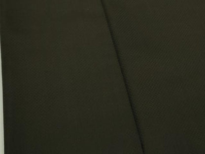 平和屋本店●希少　山下八百子　本場黄八丈　黒八丈　紬　市松綾織　草木染　証紙付き　逸品　未使用　DZAB4960kh6