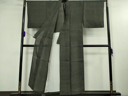 平和屋本店＊極上　夏物　男性　石川県指定無形文化財　能登上布　本麻手織上布　山崎仁一　80亀甲　総詰め　証紙付き　逸品　DZAB4963kh6