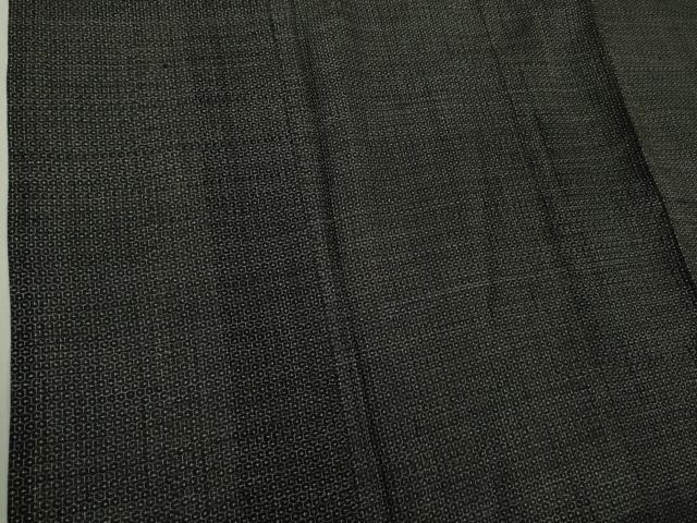 平和屋本店＊極上　夏物　男性　石川県指定無形文化財　能登上布　本麻手織上布　山崎仁一　80亀甲　総詰め　証紙付き　逸品　DZAB4963kh6