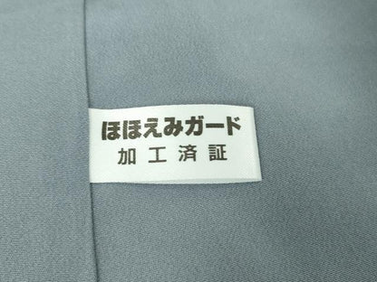 平和屋着物●極上　訪問着　総手刺繍　花笹山文　淡藤色地　金糸　逸品　DZAB4971kh6