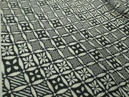 平和屋本店●極上　中国三大刺繍　相良刺繍　訪問着　襲ね絞り　格子花菱文　暈し染め　銀糸　銀通し地　逸品　DZAB4972kh6