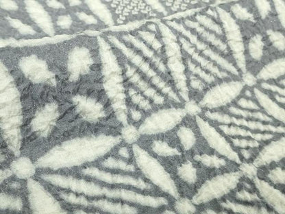 平和屋本店●極上　中国三大刺繍　相良刺繍　訪問着　襲ね絞り　格子花菱文　暈し染め　銀糸　銀通し地　逸品　DZAB4972kh6