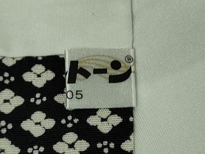 平和屋本店●極上　江戸小紋　横谷楠生　寄せ小紋柄　黒地　ロング丈　逸品　DZAB4974kh6