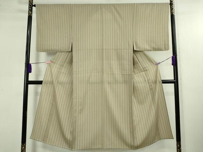 平和屋着物＊極上 夏物 男性 小紋 縞 逸品 DZAB4981kh6