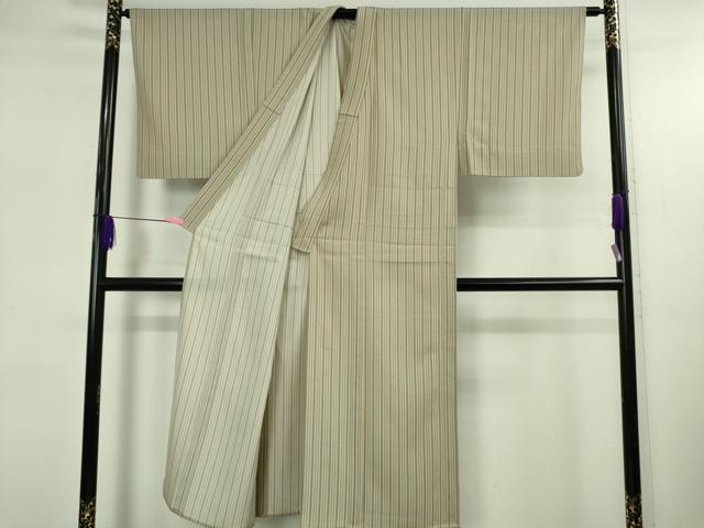 平和屋着物＊極上 夏物 男性 小紋 縞 逸品 DZAB4981kh6
