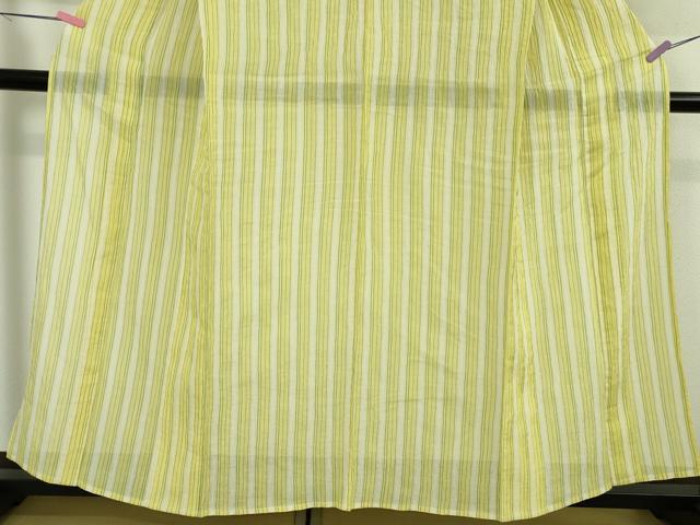 平和屋着物＊極上　夏物　本場小千谷ちぢみ　麻　間道　逸品　DZAB4984kh6