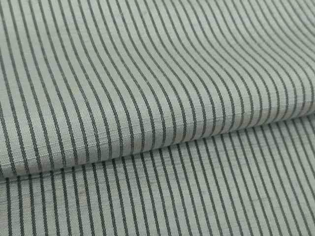 平和屋本店●極上　男性　紬　キングサイズ　縞　灰青色×紺鼠色　逸品　DZAB4988kh6