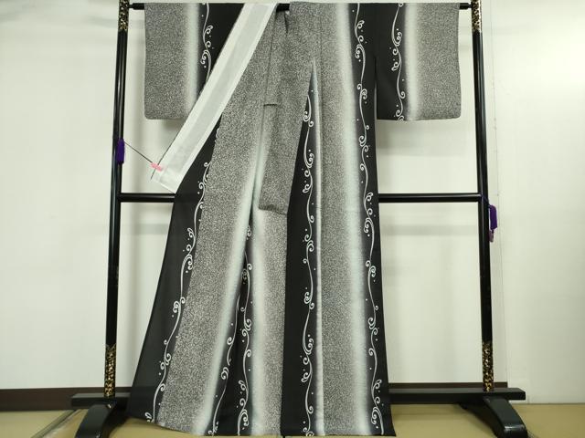 平和屋本店＊極上　夏物　石川県指定無形文化財　夏牛首紬　白山工房　手織り　流水間道　証紙付き　逸品　DZAB4993kh6