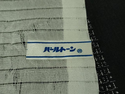 平和屋本店＊極上 夏物 結城紬 夏結城 100亀甲 市松文様 逸品 DZAB4996kh6