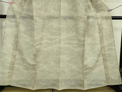 平和屋着物＊極上 夏物 本場大島紬 夏大島 7マルキ 樹林風景 逸品 DZAB4998kh6