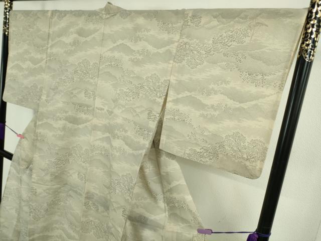 平和屋着物＊極上 夏物 本場大島紬 夏大島 7マルキ 樹林風景 逸品 DZAB4998kh6