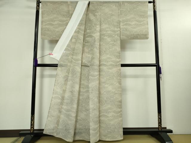 平和屋着物＊極上 夏物 本場大島紬 夏大島 7マルキ 樹林風景 逸品 DZAB4998kh6