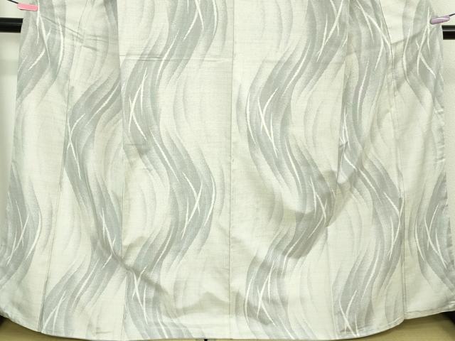 平和屋本店●極上　本場大島紬　白大島紬　桑原織物 二代目　桑原啓之介　7マルキ　片羽白絣　歌日記　証紙付き　逸品　DZAB5000kh6