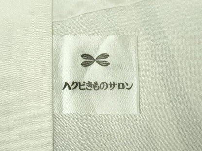 平和屋本店●極上　本場大島紬　白大島紬　桑原織物 二代目　桑原啓之介　7マルキ　片羽白絣　歌日記　証紙付き　逸品　DZAB5000kh6