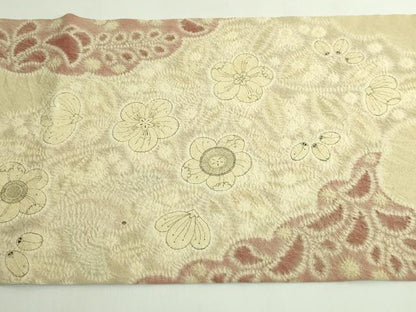 平和屋本店●極上　初代　久保田一竹　太鼓柄袋帯　辻が花　花鳥文　逸品　DZAB5001kh6
