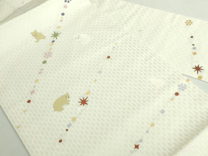 平和屋着物●極上　九寸名古屋帯　熊　雪華　逸品　DZAB5020kh6