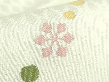 平和屋着物●極上　九寸名古屋帯　熊　雪華　逸品　DZAB5020kh6