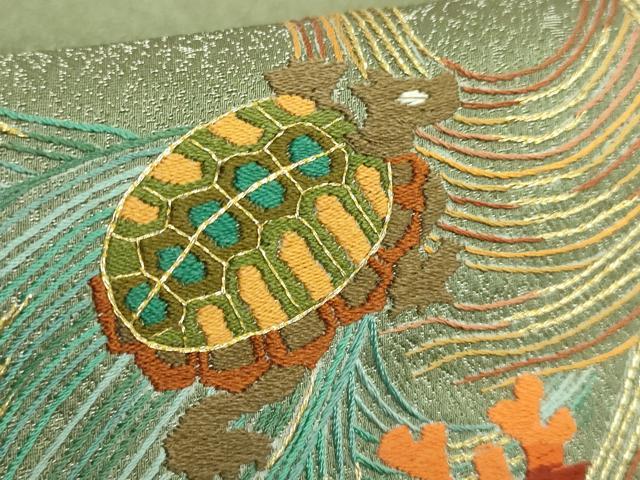 平和屋着物○極上 中国三大刺繍 相良刺繍 総手刺繍 九寸